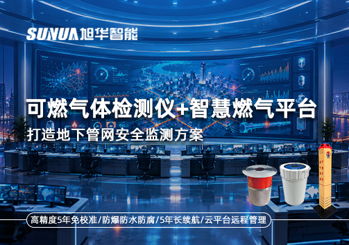 可燃气体检测仪+智慧燃气平台，打造地下管网安全监测方案
